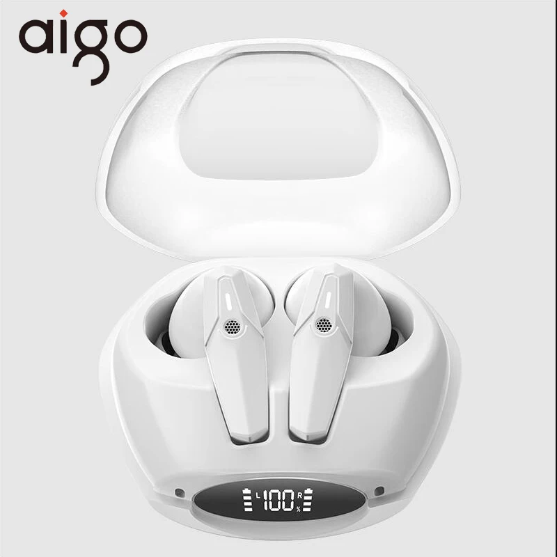 

Беспроводные Bluetooth-наушники Aigo J130, игровые наушники с шумоподавлением и дисплеем для киберспорта, для Xiaomi, iPhone