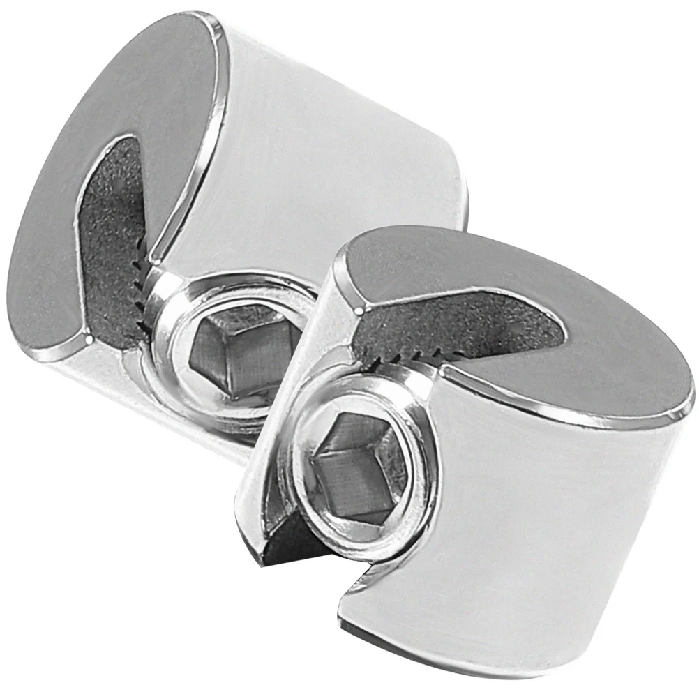 

2pcs Wire Rope Clamp Stainless Steel Cable Fastener M4x2 Cable Clip Fastener