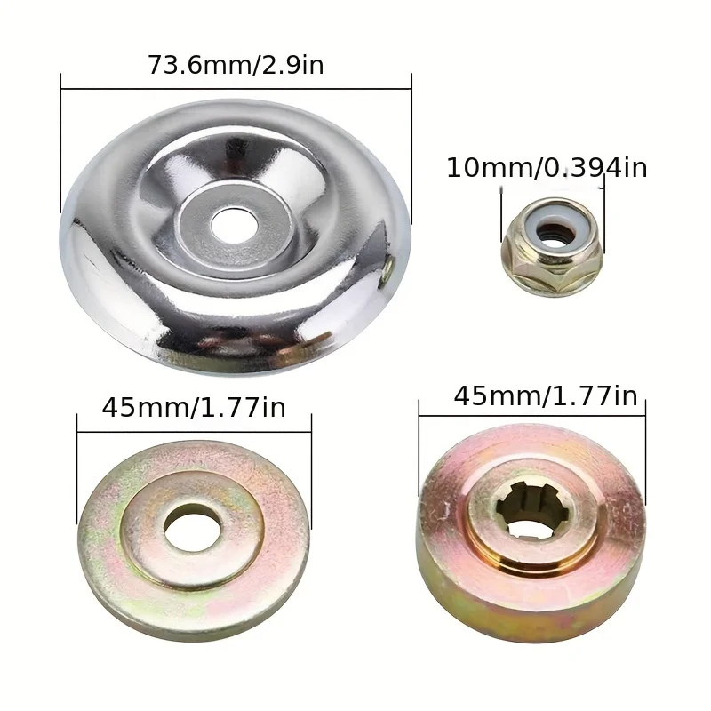 Brushcutter Replacement Parts LUSQI Universal Brushcutter Working Head Maintenance Washer Kit Nuts For Home Gasoline Trimmers Brush Cutter