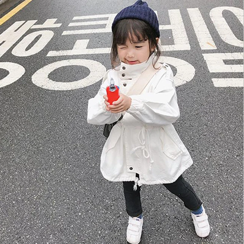 2023 Spring Girls Jacket Autumn Toddler Baby Trench Coat Children's  Outerwear Mid-Length Windbreaker Coat Kids Jacket 3-7 Years - AliExpress
