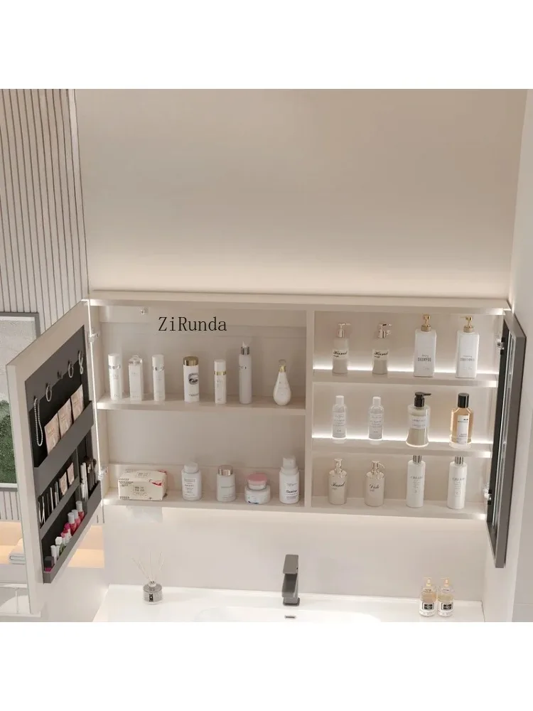 Sensor Bathroom Mirror Cabinet Fashion Defogging Storage Makeup Mirror Cabinet Simple Furniture Arredo Bagno