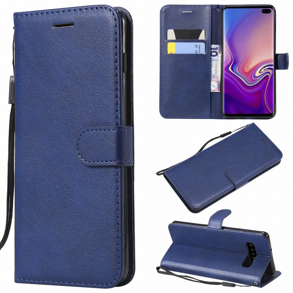 Chic Solid Color Flip Leather Protective Cover