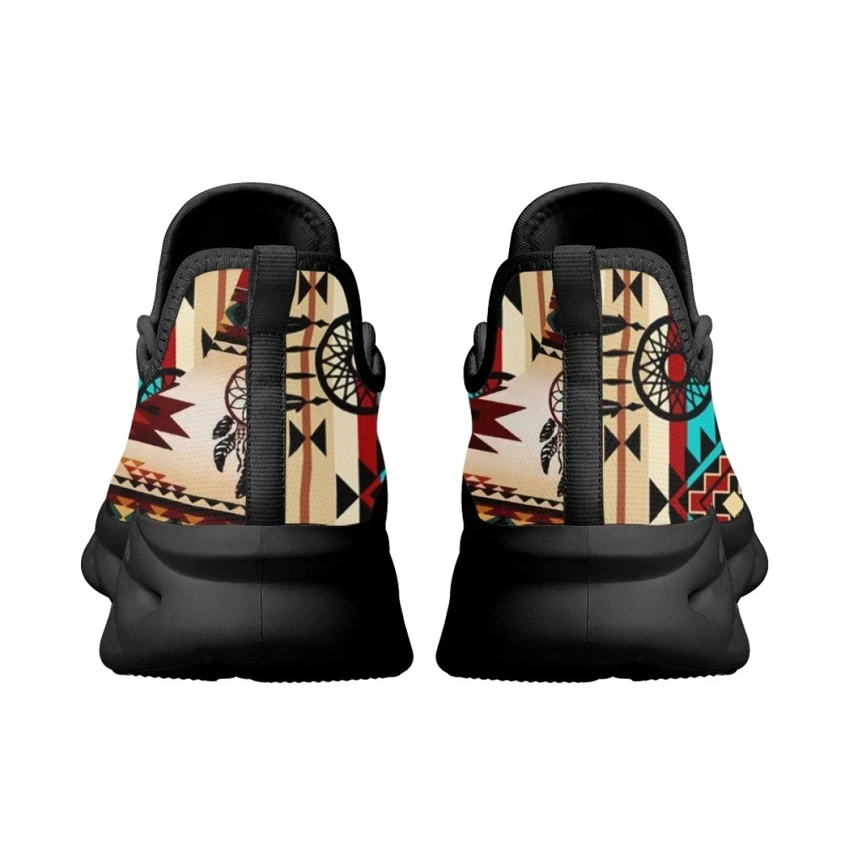 Sneakers American Ethnic Tribal Aztec Printed Non-slip Outdoor Platform Shoes Fashion Mesh Shock Absorption Vulcanized Shoes New