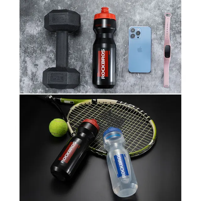 ROCKBROS Bicycle Water Bottle Plastic Outdoor Running Sports Squeeze Mug Cycling Kettle Bike Cup with Bottle Bracket 6