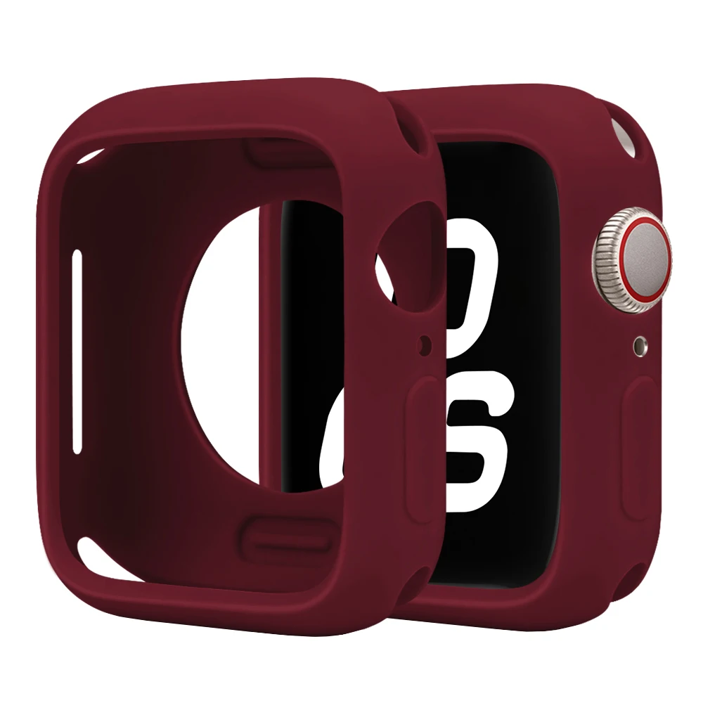 Premium Soft Silicone Protective Case for Apple Watch - Enhanced Protection Shell Cover