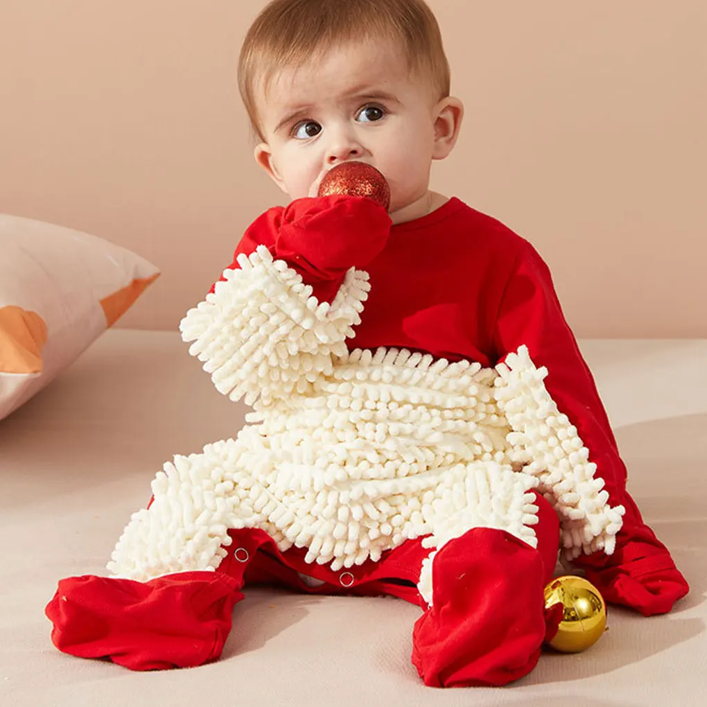 

Infant Baby Clothes Snap Button For And Durability Baby Crawling Mopping Clothes Crawling Clothes