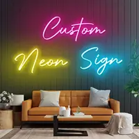 Large Custom Neon Sign Business Led Light Personalised Custom Big Logo Neon Sign For Wedding Happy Birthday Party Wall Decor 1