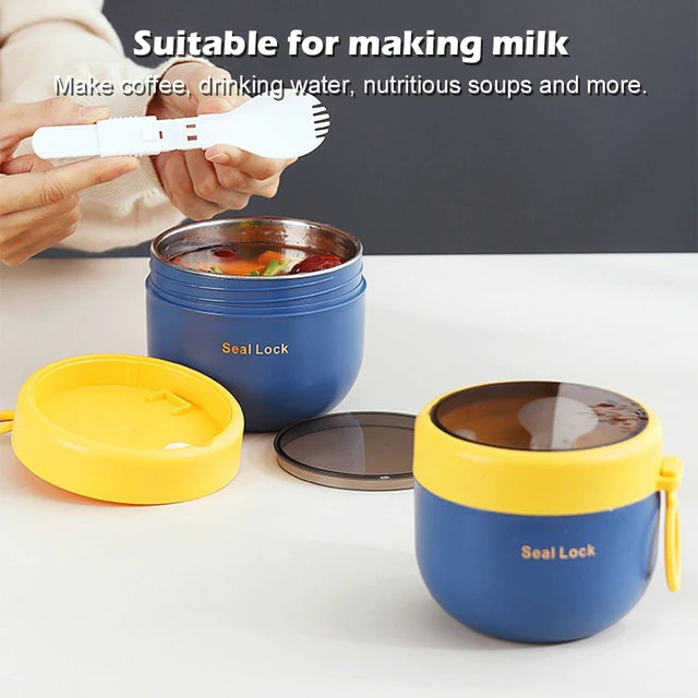 Stainless Steel Vacuum Thermal Lunch Box Insulated Lunch Bag Food Warmer  Container Thermos Soup Cup Bento Box For Kids Student - Lunch Box -  AliExpress