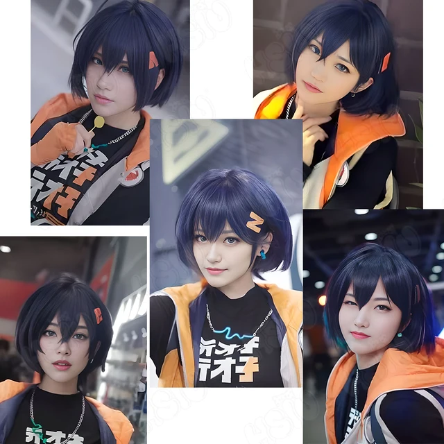 キングダムハーツ　ロクサス　ウィッグ　コスプレ　カットセット済み　完成品 キングダムハーツ ロクサス ウィッグ コスプレ カットセット済み 完成