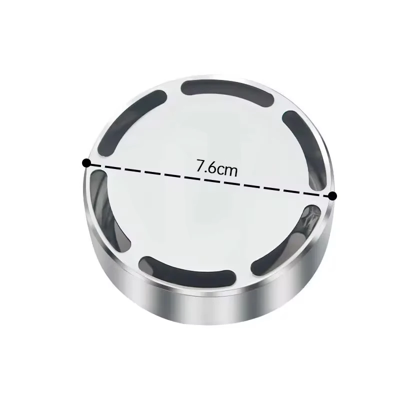 Round Steam Generator Head Steam Nozzle Head With Aroma Oil Pocket G1/2" G3/4" Stainless Steel Polished Diameter 7cm 2