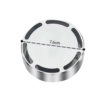 Round Steam Generator Head Steam Nozzle Head With Aroma Oil Pocket G1/2" G3/4" Stainless Steel Polished Diameter 7cm 2