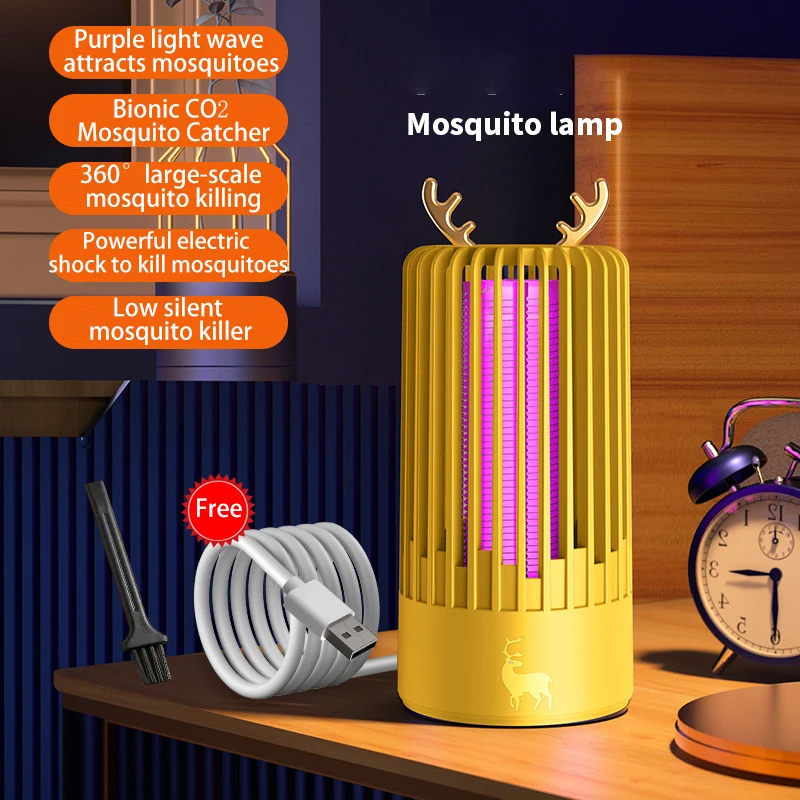 New Portable Mosquito Killer Lamp Shock 365nm UV Light Electric Fly Trap Outdoor Zapper Insect USB Mosquito Repellent Lights