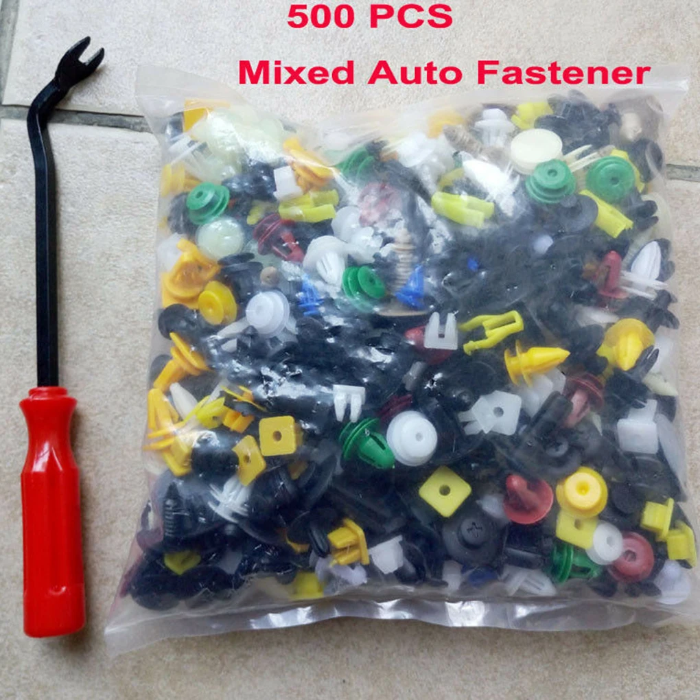 

1000PCS Car Trim Rivets Plastic Set Auto Fastener Clips Wear-Resistant Vehicle Accessory Panel Bumper Using Mixed Rivets