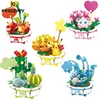 Keeppley Pokemon Building Block Pikachu Charmander Squirtle Model Toy HomeDecoration Plant Potted Flower Brick  Toy Child Gift 1