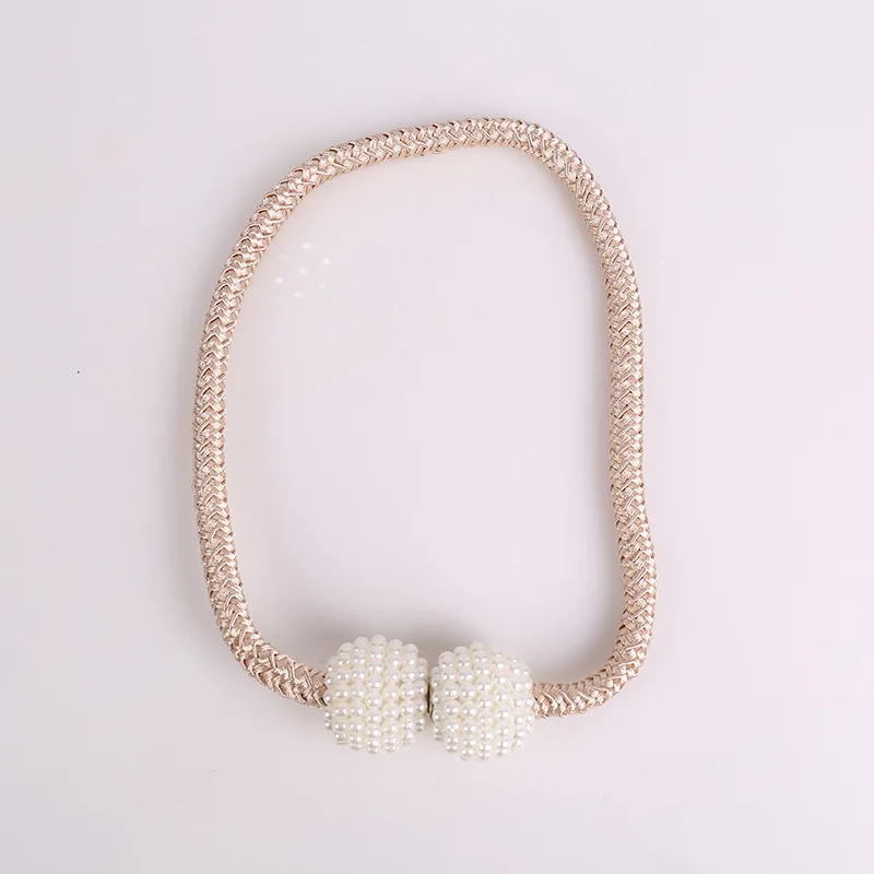 Pearl Curtain Tieback Strap 5