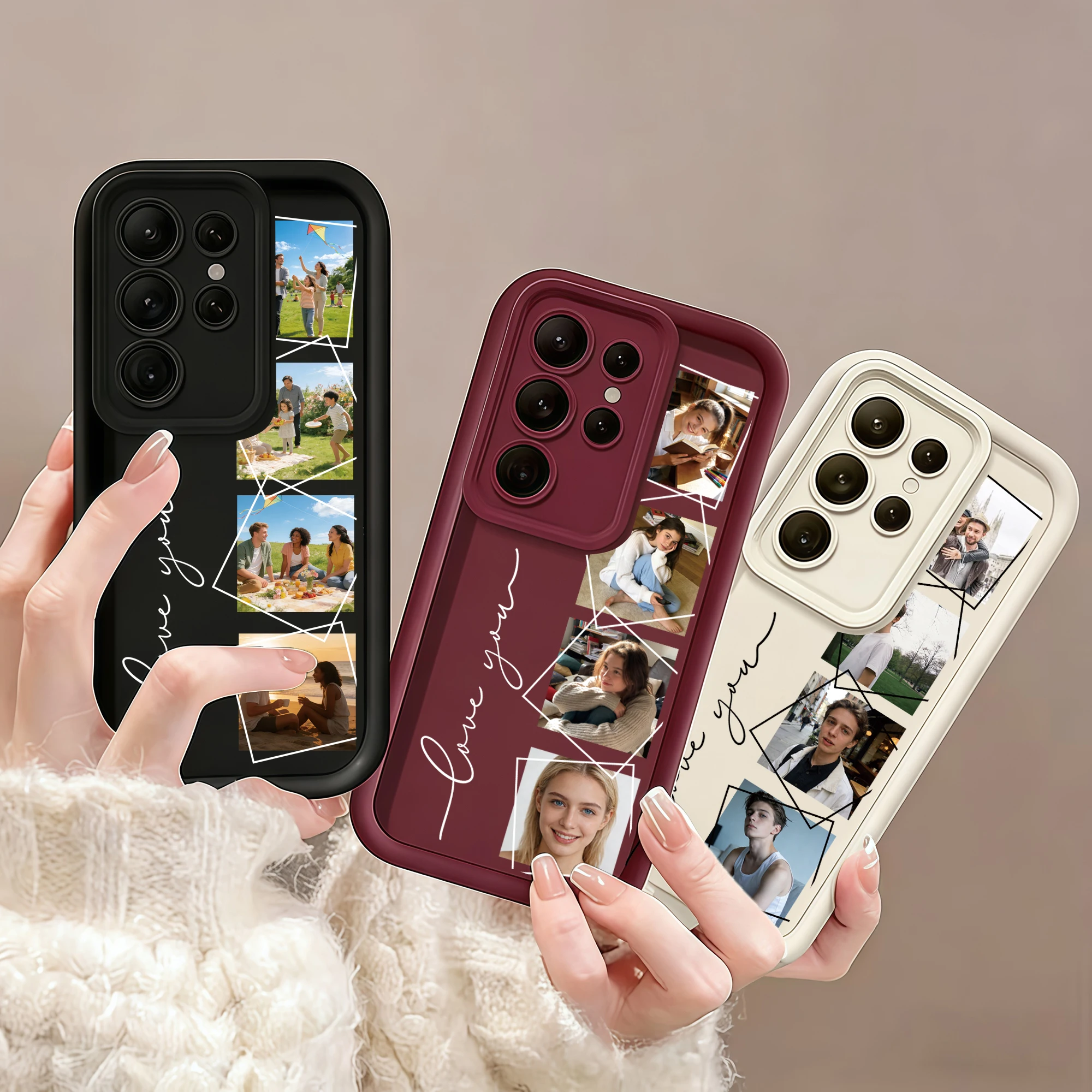 Custom Photo Family Friends Couple Pictures Soft TPU Phone Case thumbnail 5