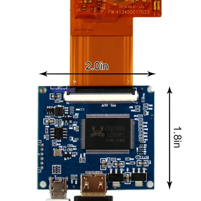 For ANBERNIC RG35XX Mini Retro Handheld Game Console System 3.5-inch IPS 640*480 Game Player LCD Screen Display Mini HDMI Board