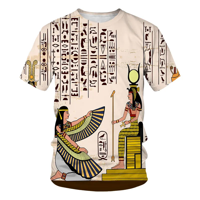 

Ancient Egyptian Horus 3D Print T-shirt God Eye of Egypt Pharaoh Anubis Graphics T Shirt Men Fashion Casual Streetwear Tops Tees