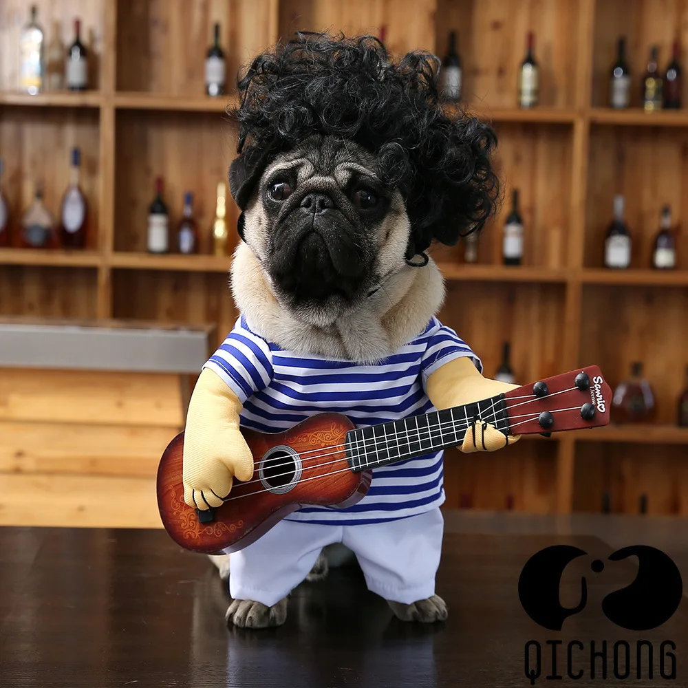 Costume de guitare pour animaux de compagnie, déguisement amusant pour  chien et chat, déguisement d'halloween, noël, Cosplay - AliExpress