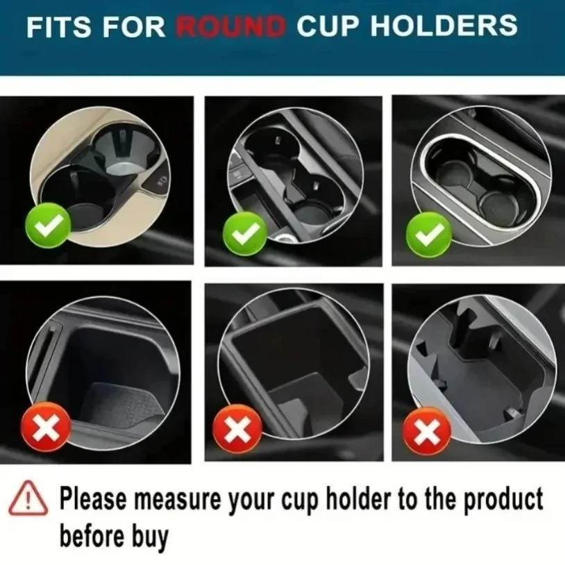 360° Rotation Car Drink Holder Multifunction Adjustable Cup Holder Stable Anti-Slip Auto Parts Storage Box Car Water Cup Holder