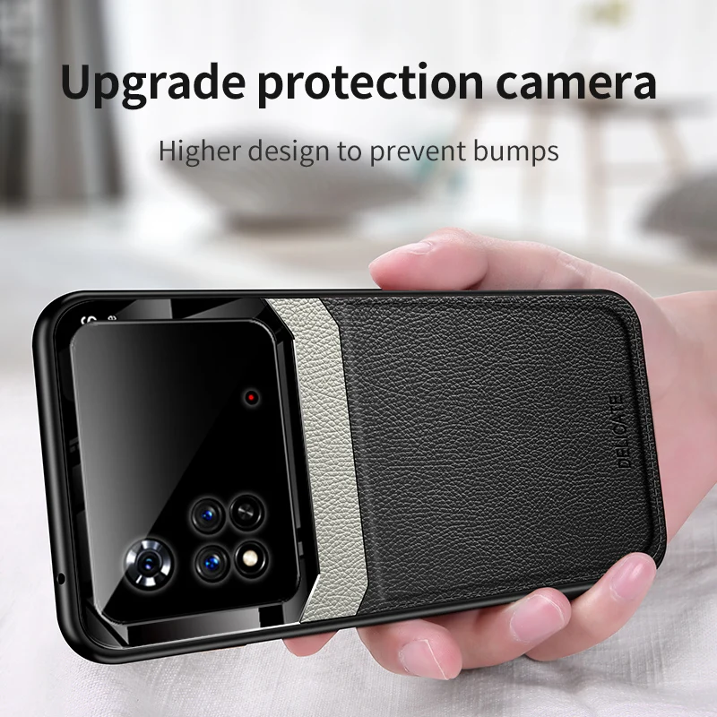 Custodia a mezza specchiatura per Xiaomi Poco M4 Pro (4G) Custodia in morbida pelle TPU per Xiaomi Poco M4 Pro 5G Custodia antiurto per telefono_voghion.com