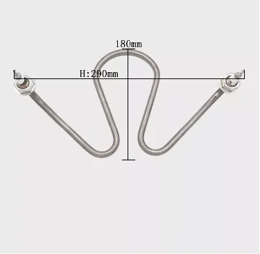 Flexible U W Shape Tubular Heating Elements For Noodle Steaming Machine And Soup Pool