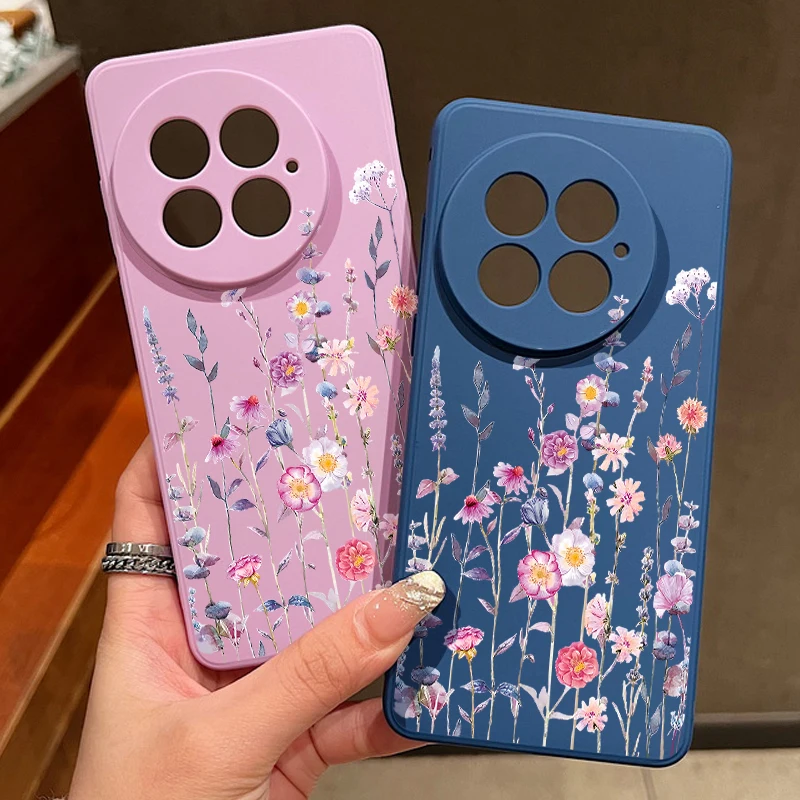 Vibrant Flower Pattern Shockproof Soft TPU Phone Case
