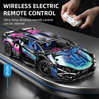 1314Pcs Technical Racing Sport Car 67128 Model Building Blocks Lamborghini Hypercar Racing Car Model Toys Kid Adult Gift 2