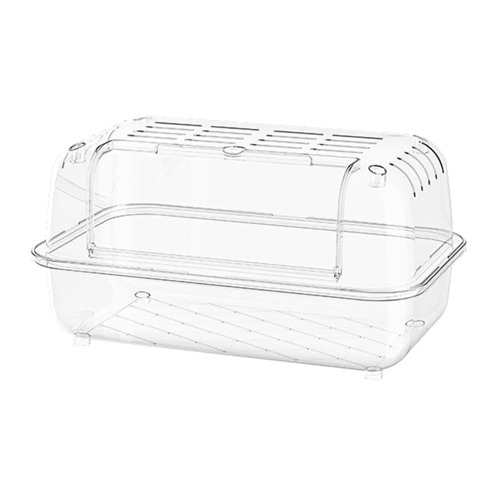 Acrylic Large Hamster Habitat Cage Portable Breathable Enclosure for Guinea Pig Rabbits Small Pets Room