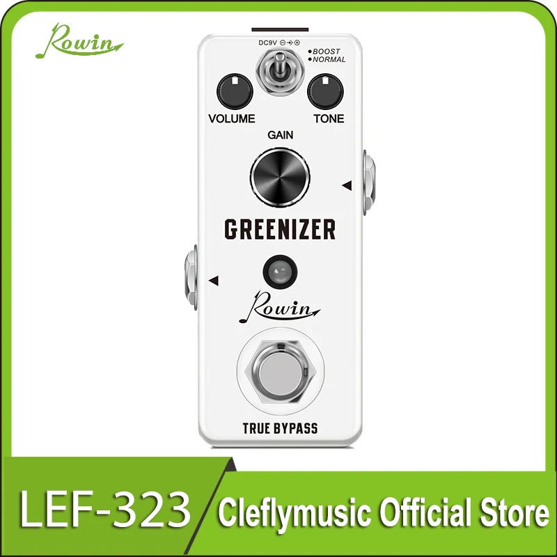Rowin Lef-323 Guitar Greenizer Overdrive Pedal Ts808 Tube Screamer Clone Effect Pedal For Guitar Bass True Bypass