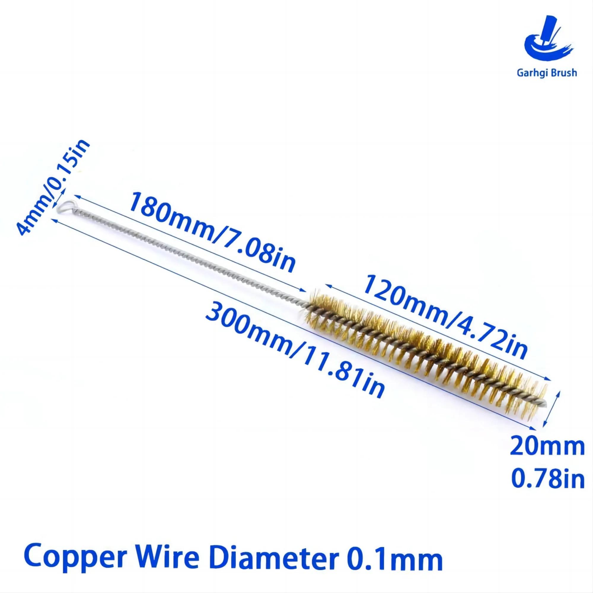 5PCS Kupfer Stahl Draht Rohr Pinsel Messing Nylon Borsten Rohr Sauber Rost Schmutz Entfernung Manuelle Hand Werkzeug Multifunktionale Universal – Detail 11