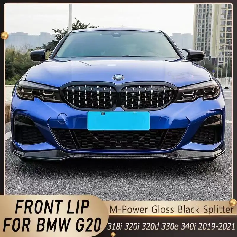 For Bmw 3 Series Mp Style Front Bumper Splitter Lip Spoiler Diffuser