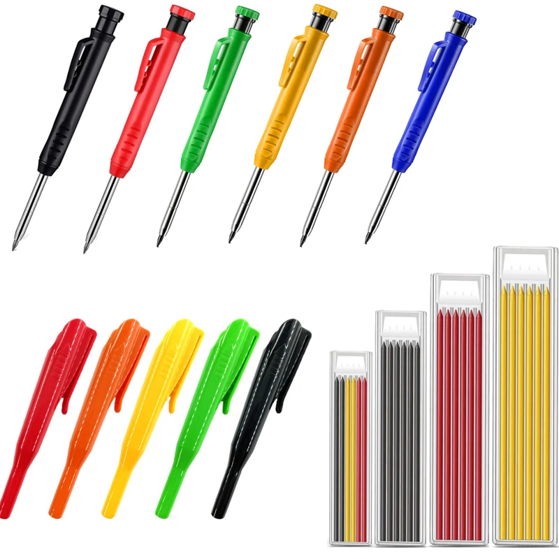 

Hole Holder Marker Tool Woodworker Pocket Clip Pencil+holder Mechanical Pencil Stand Deep Carpenter Carpentry Marking Scribe