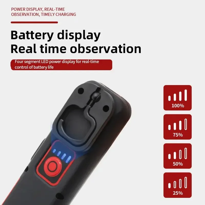 Portable USB Rechargeable Work Light Magnetic COB LED Flashlight Camping