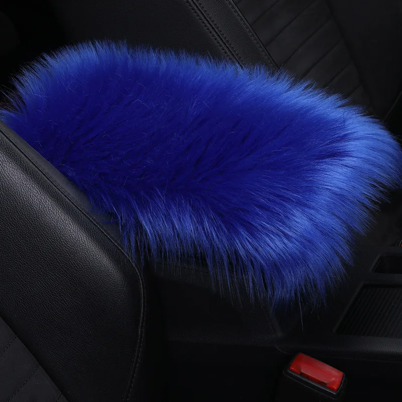 

Universal Faux Wool Car Plush Armrest Cover Auto Center Arm Rest Console Pad Protector Interior Accessories 17Color