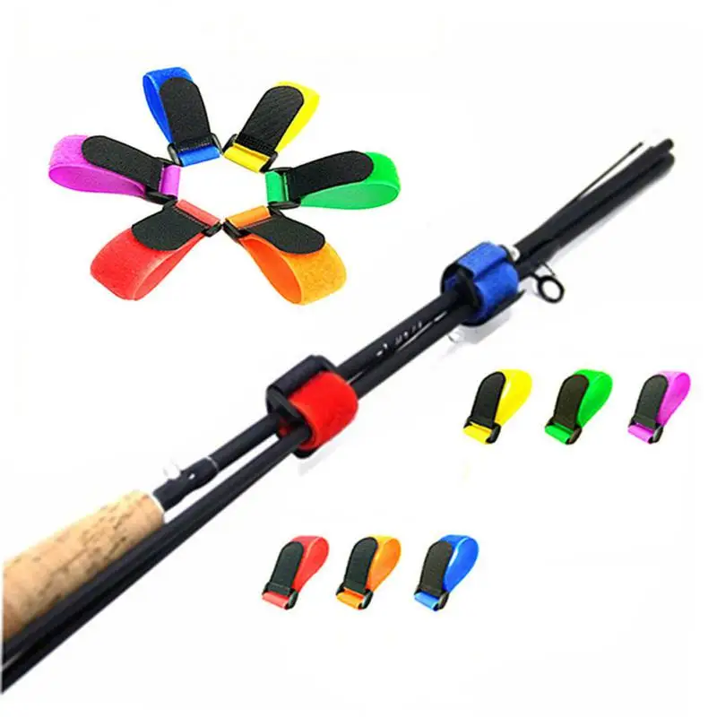 Winding Straps Convenient Fishing Wrist Strap 8 Colors Fishing Rod Tie Rod Micro-stretch Nylon High Elasticity Goods For
