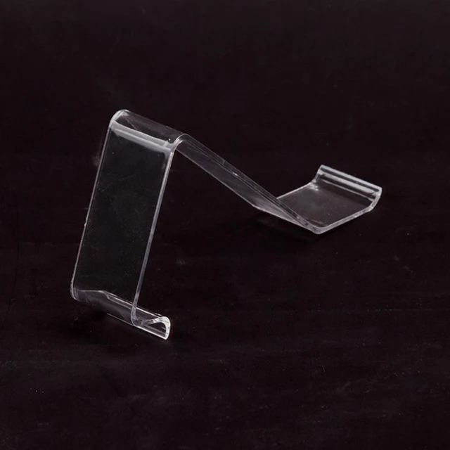 Tiszta L-Alakú Akril Cipő Ract Holder Kiskereskedelmi Üzlet Kijelző Műanyag Állvány Polcja - Image 3