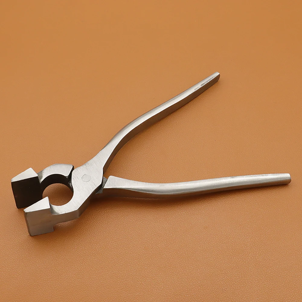 Professional Handmade Leather Pressurized Edge Flat Tongs DIY Handbag Wallet Making Pliers Mouth Width 38MM Steel Material