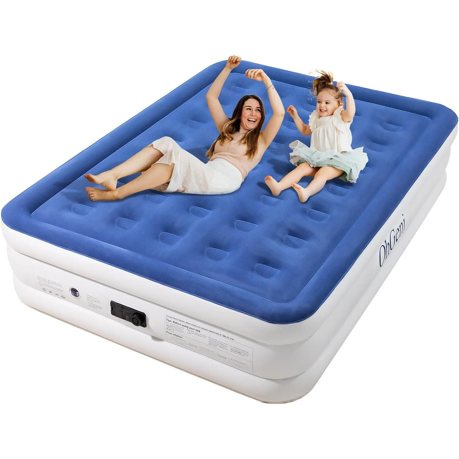 Air-Mattress-Queen-with-Built-in-Pump18-Inch-Elevated-Quick-Inflation ...