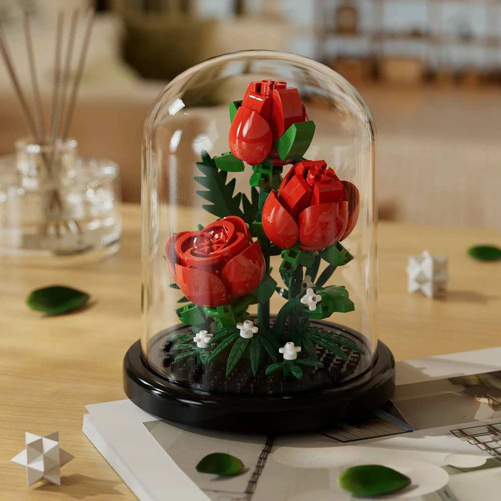 Festive Succulent Bouquet: Creative Eternal Flower Puzzle Decoration