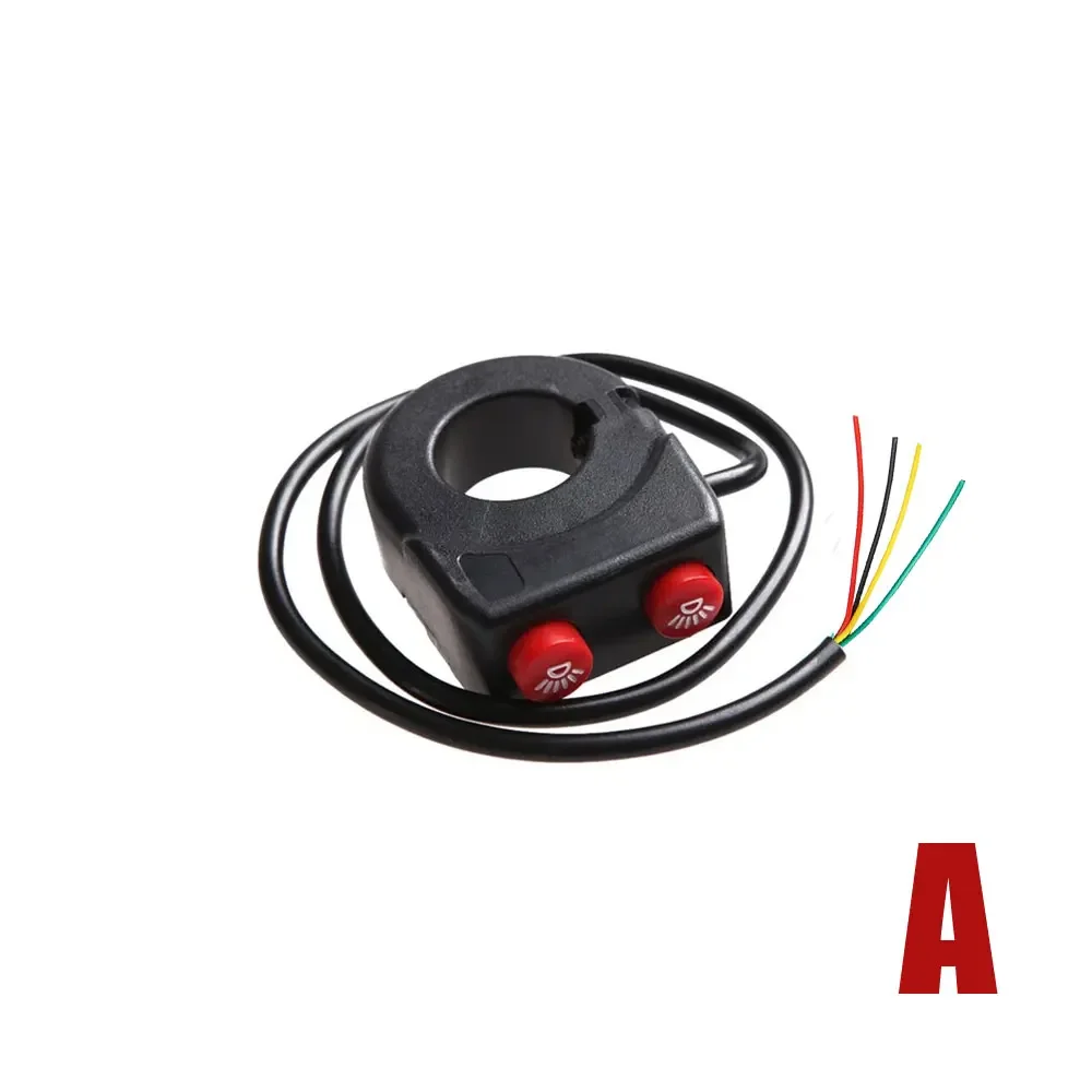 Motorcycle 7/8 In Handlebar Horn Turn Signal Headlight Beam Kill Switch 3-in-1 Power From Motorcycle Mirrors - Price 23.68
