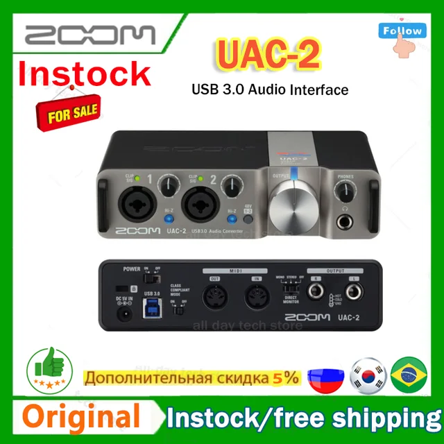 Zoom UAC-2 usb 3,0 audio interface/high-performance hohe qualität 