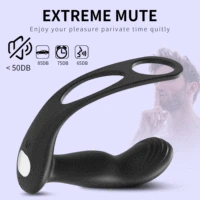 Männlicher APP-Analvibrator, 3-in-1, vibrierender Penisring, G-Punkt-Prostata-Massagegerät, 10-Gang-Buttplug-Stimulator, Paare, Sexspielzeug für Männer 6