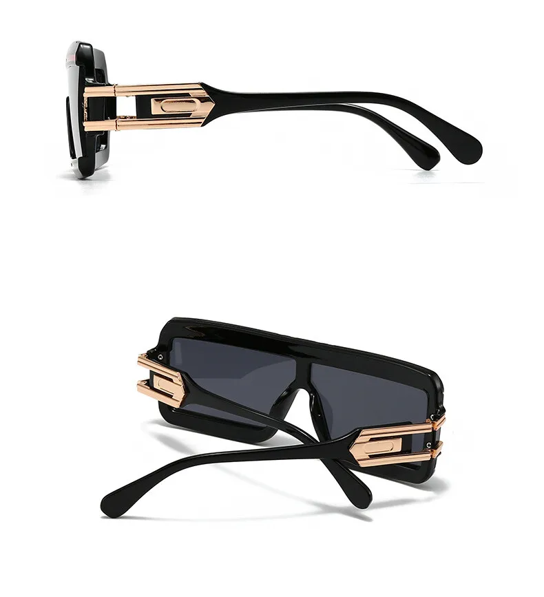 Übergroße quadratische Sonnenbrille, luxuriöse einteilige Sport-Reitbrille im Freien, Sonnenschutz, UV-Schutz, Retro-Sonnenbrille # 302554 – Detail 3