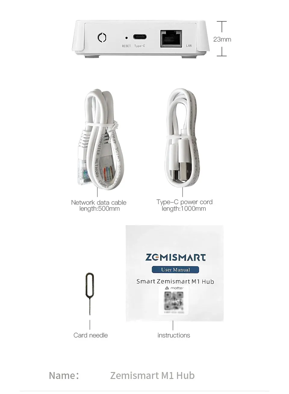 Matter Thread Hub Zigbee Smart Home Bridge Matter Gateway Work with Tuya Smart L