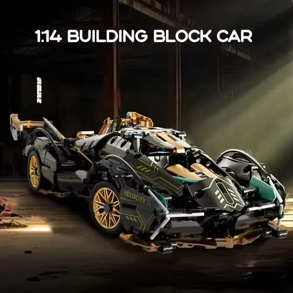 1:14 Technical Racing Sport Car Model Building Blocks City Mechanical Speed Vehicle Supercar Bricks Puzzle Toys Kid Adult Gift