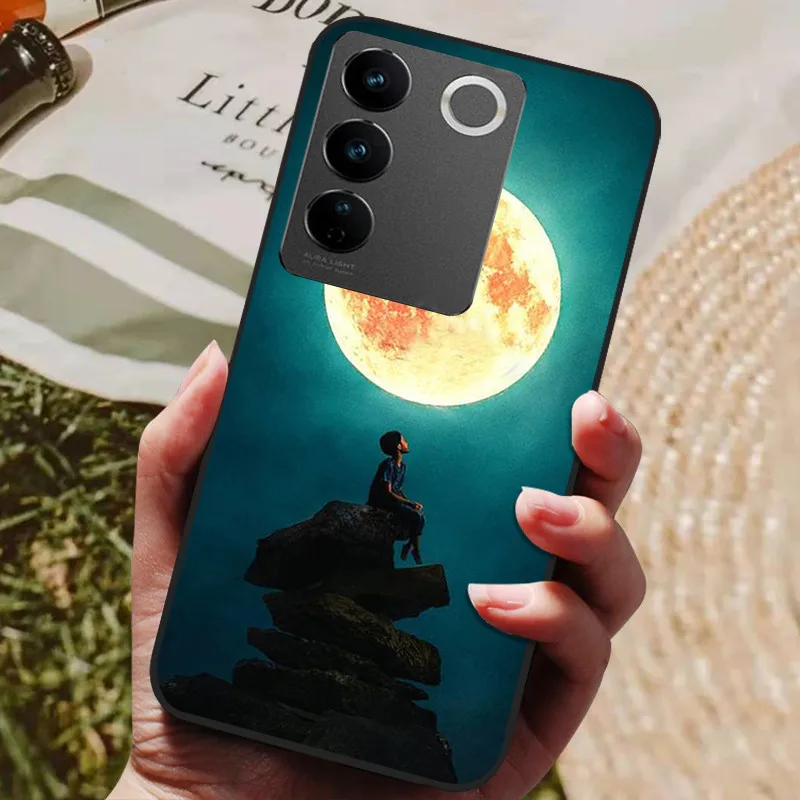 Sleek Black Silicone Phone Case - Durable TPU Protective Cover