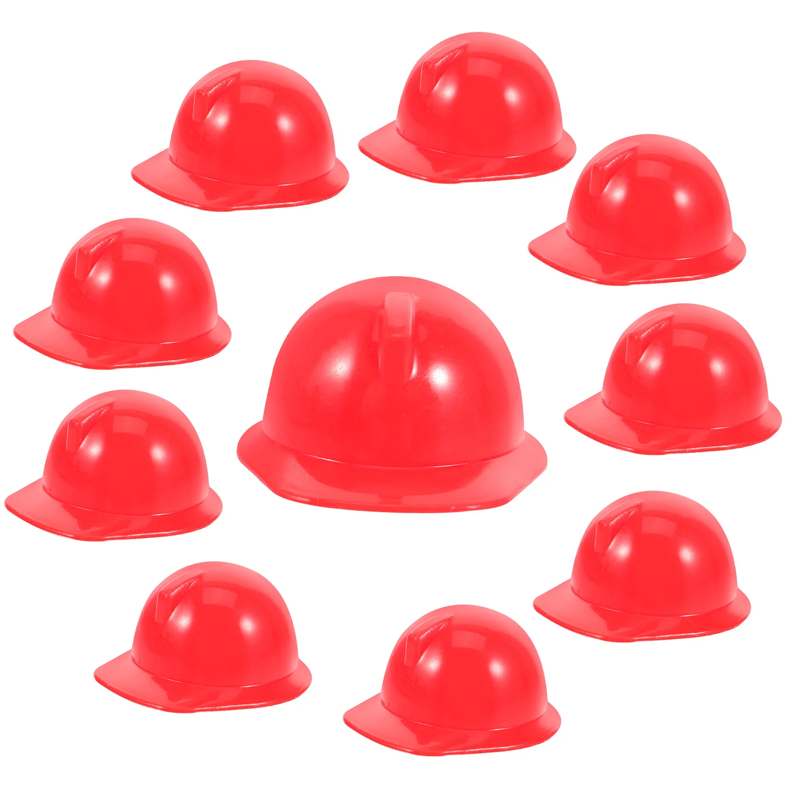 

10pcs Miniature Construction Hat Safety Model Decor Hat