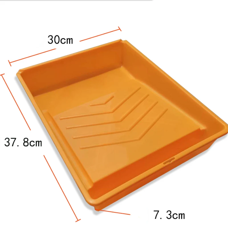2/5pcs 10 inch Paint tray for decorative wall decorative tool with pattern plastic paint pan roller brushing tool 37.8*30*7.3cm