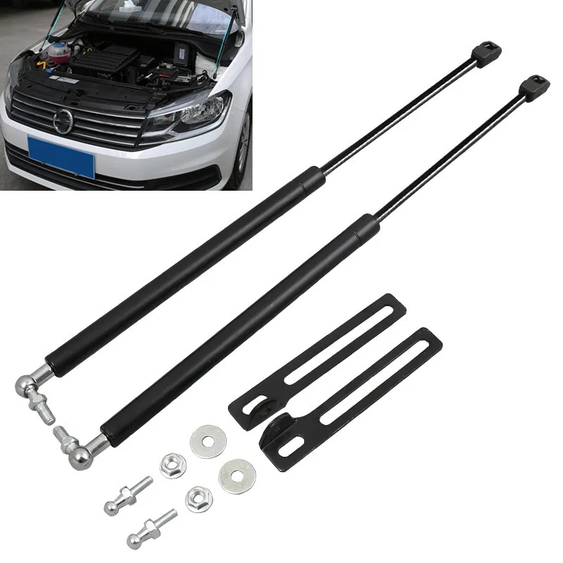 2pcs Car Gas Shock Hood Strut Damper Lift Front Engine Hood Support Rod
